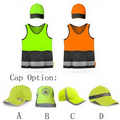Reflective Safety Vest and Cap Set